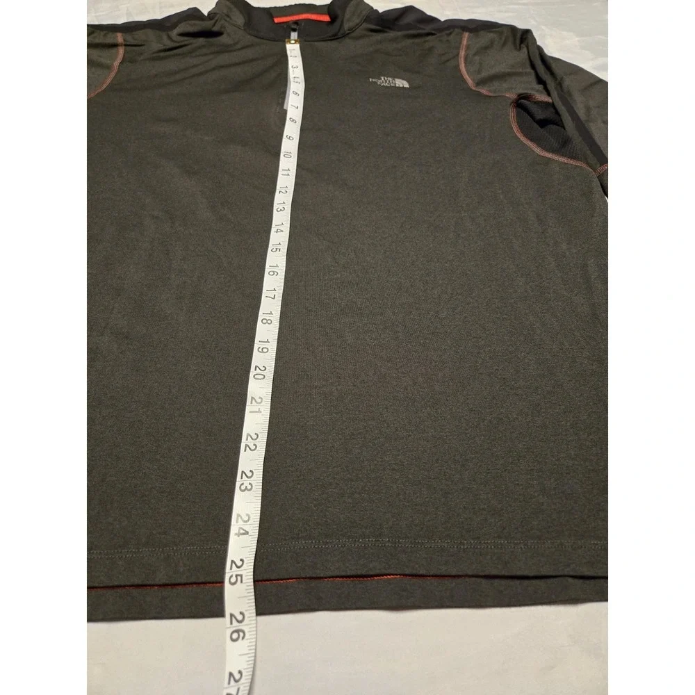 The North Face Flash Dry XD 1/4 Zip‎ Pullover Mens XL Gray Long Sleeve Active